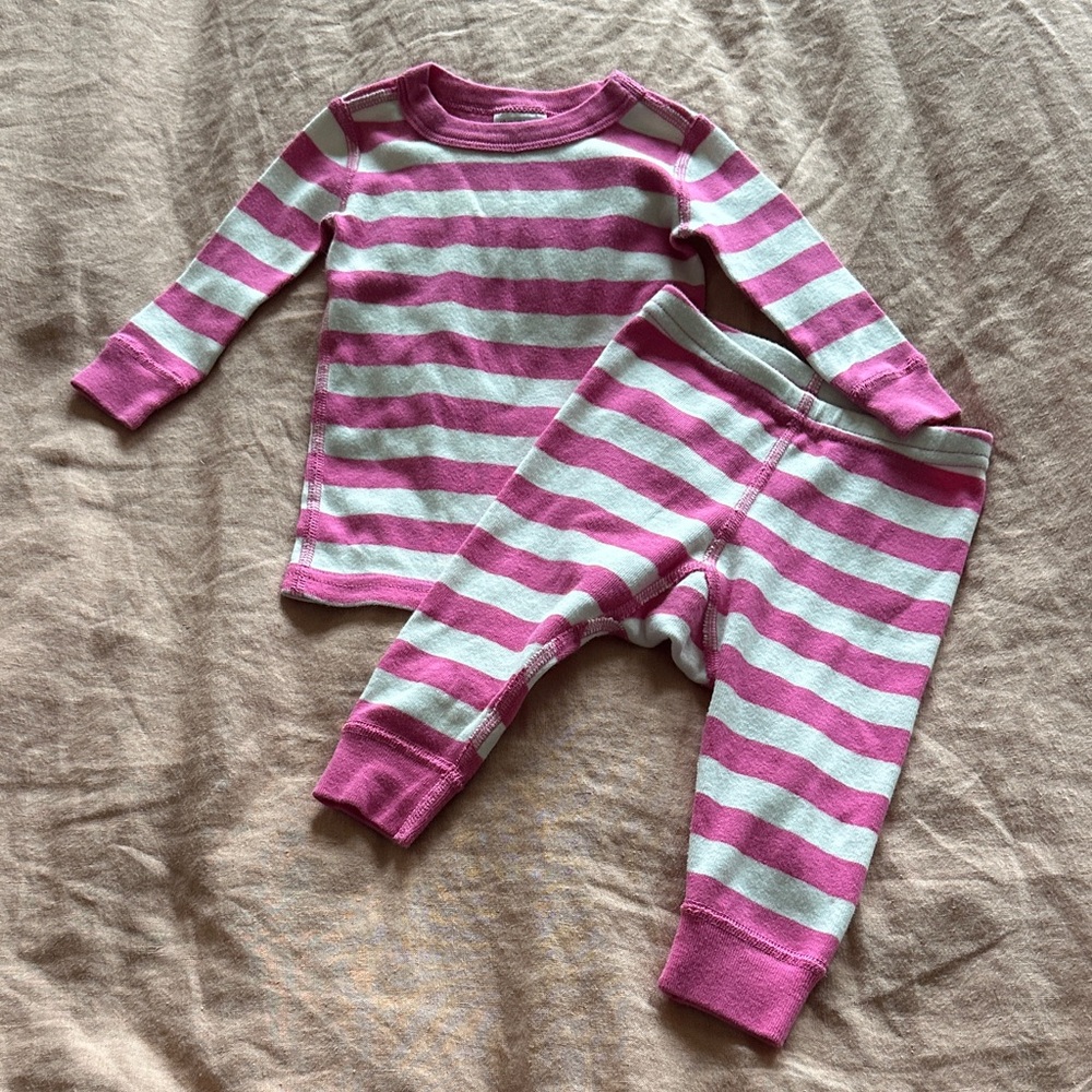 Hannah Andersson striped 2 piece 3-6 months